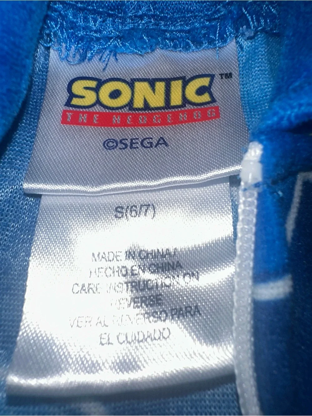 Sonic the Hedgehog Boy's Hooded Fleece Pajama Union Suit